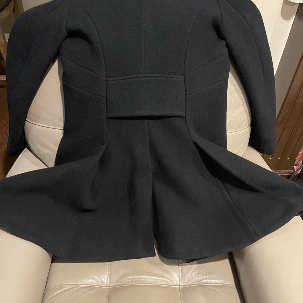 -♥️Alexander McQueen black wool coat, brand new with tags size 48/12 - Picture 7 of 16